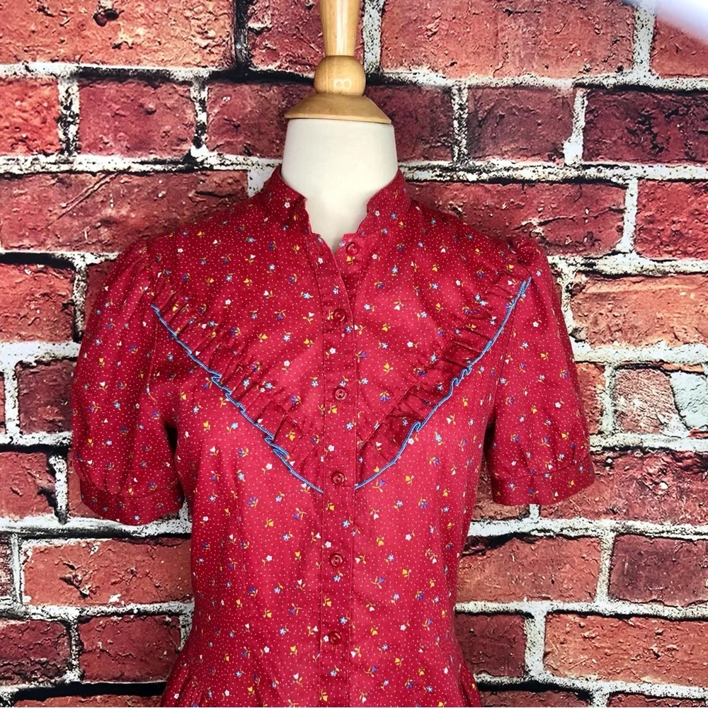 Vintage 1970s prairie dress - Picture 11 of 11